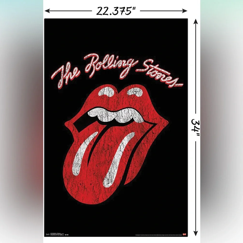 The Rolling Stones poster Red Lips Iconic Art Poster - Picture 2 of 6